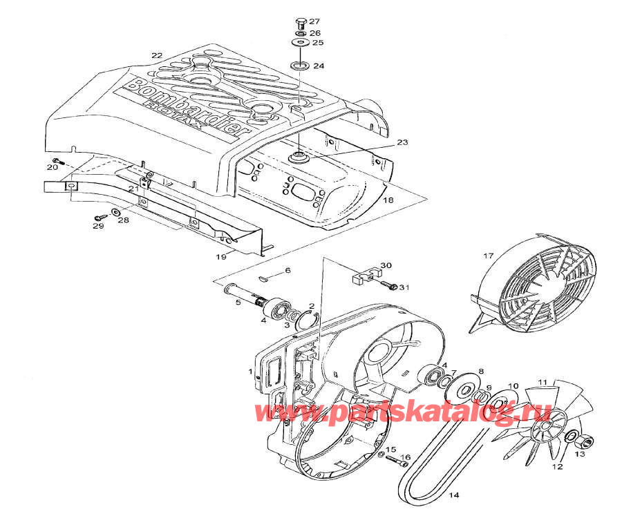 Snowmobile lynx  - Oil Pump /  