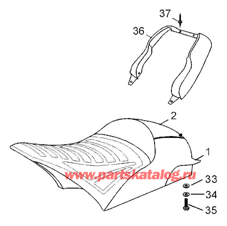 Snow mobile Lynx  - Rear Suspension, 