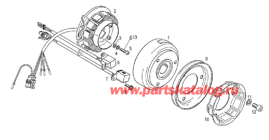 Snowmobile lynx  - Fly Wheel - Fly Wheel