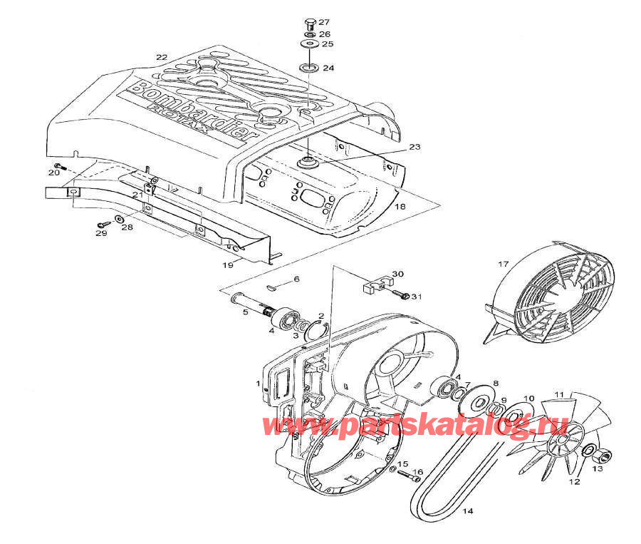 Snow mobile lynx  - Oil Tank