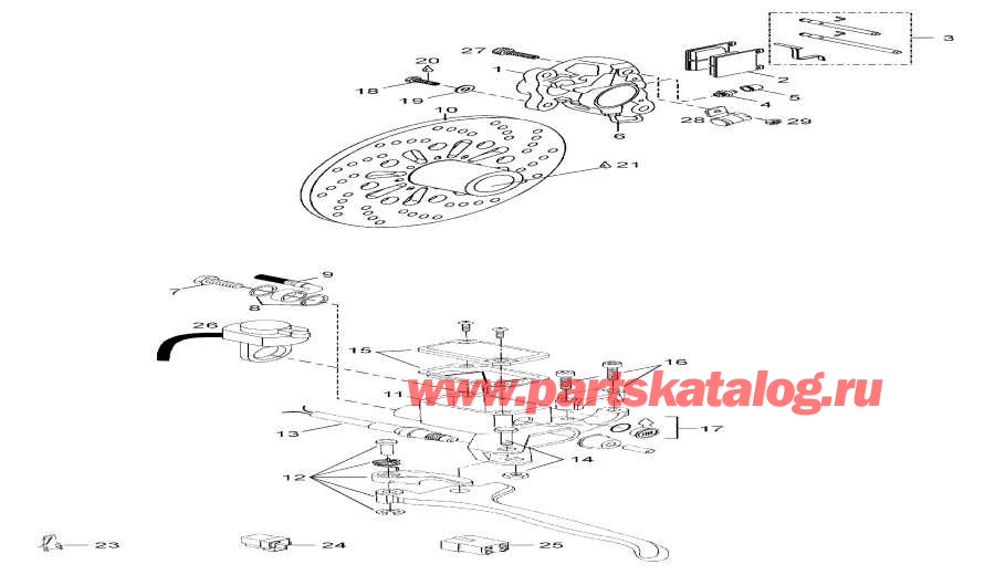 Snow mobile Lynx  -    / Brake Assy