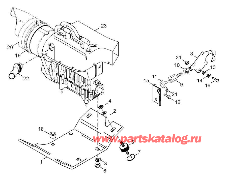 Snowmobile lynx  - Rewind  - Rewind Starter
