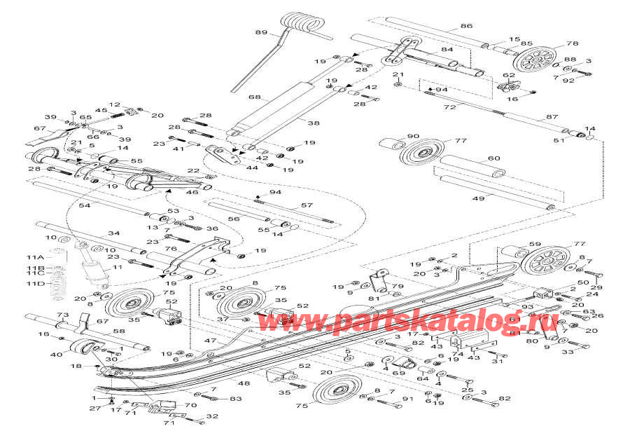 Snowmobiles lynx  - Rear Suspension / ������ ��������