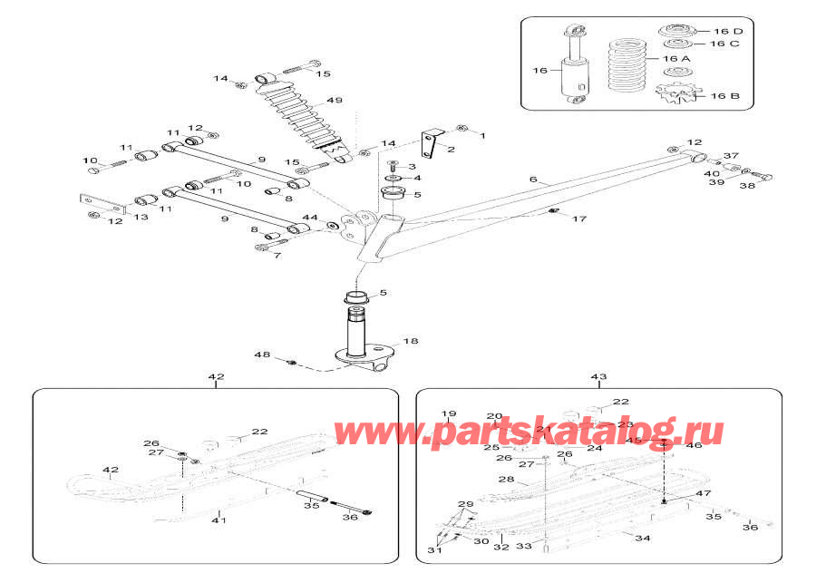 Snowmobile Lynx  - Drive Axle