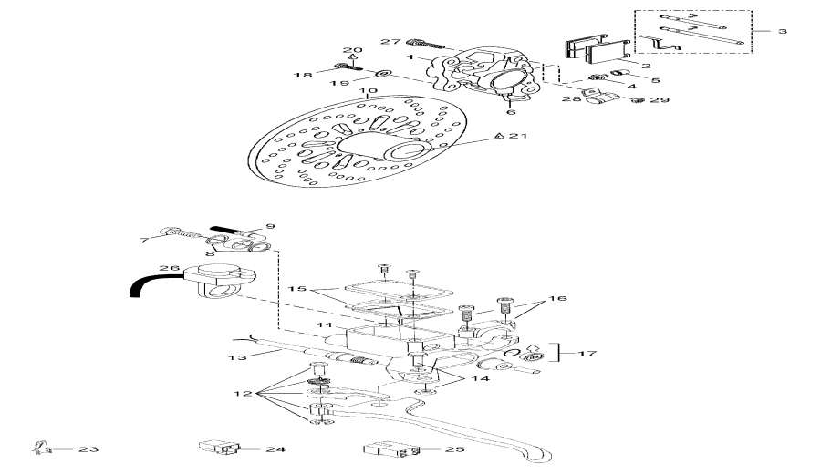 Snow mobile Lynx  - Steering - ������� �������