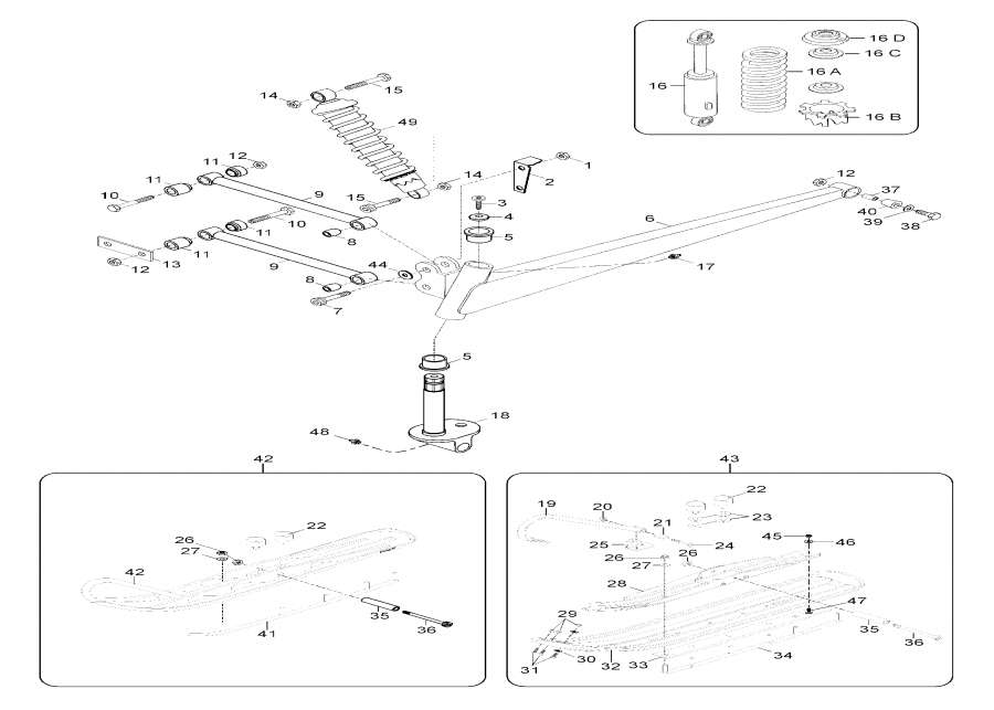 Snow mobile Lynx  - Front Suspension / �������� ��������