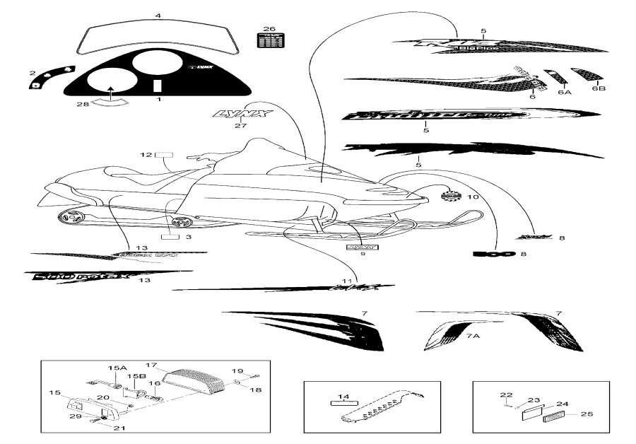 Snow mobile Lynx  - Body,