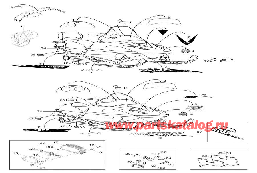 Snowmobiles   - Frame