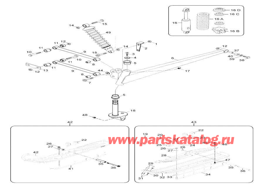 Snow mobile lynx  - Brake Assy /   