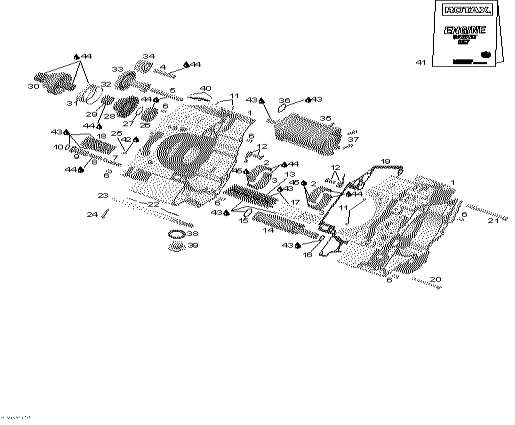 Snowmobile lynx  -   - Crankcase