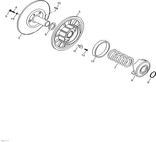 Snowmobile lynx  - Pulley System 3 /  System 3