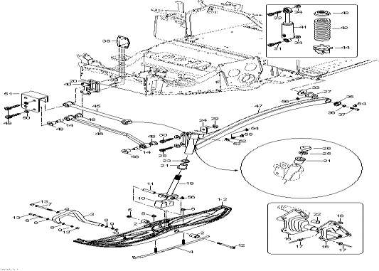 Snowmobile Lynx  - Front Suspension And Ski