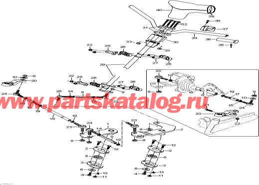 Snow mobile Lynx  - Steering System