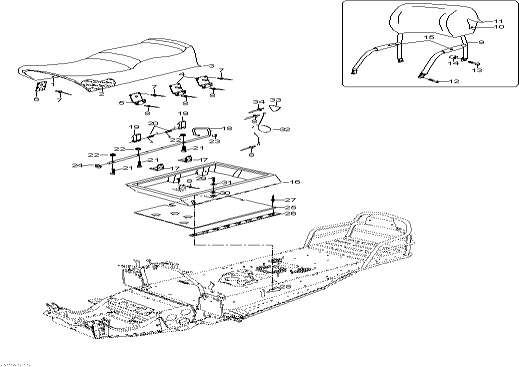 Snowmobiles lynx  - Seat