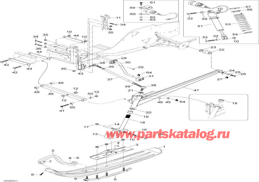 Snowmobiles �����  - Front Suspension And Ski - �������� �������� � ����