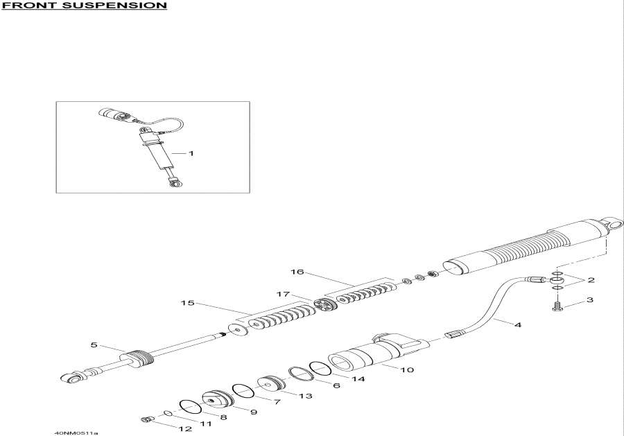 Snow mobile �����  - Take Apart Shock, Ski - Take Apart Shock, Ski