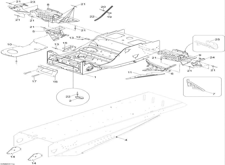 Snow mobile   - Frame / 