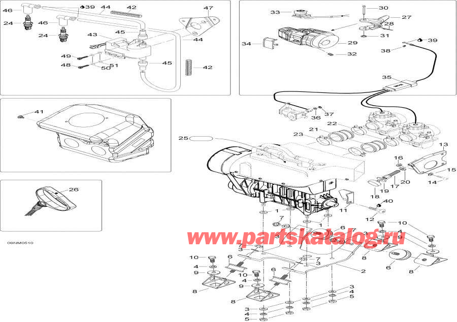  Lynx  - Engine And Engine Support, 400rc,   Sport, 400rc