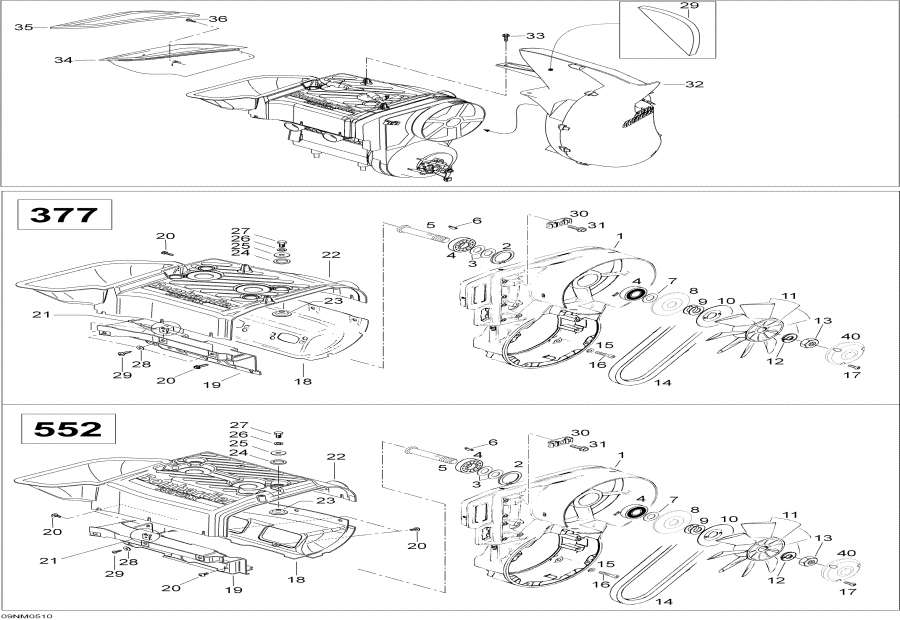 Snowmobile lynx  - Fan, 400rc - Fan, 400rc