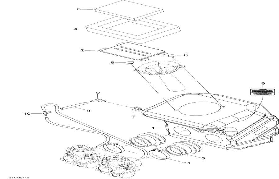 Snowmobile Lynx  - Air Silencer, 400rc