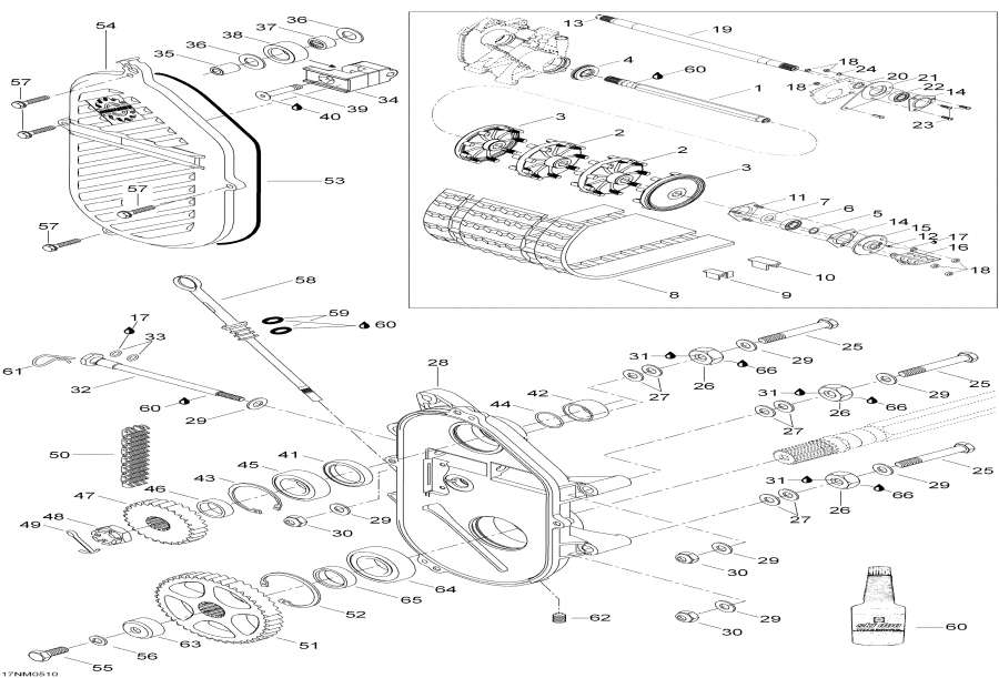 Snow mobile lynx  - Drive System, 400rc / Drive System, 400rc