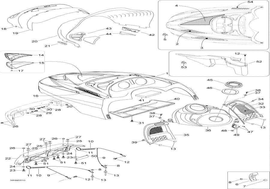 Snowmobile �����  - Hood, 400rc - Hood, 400rc