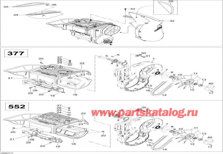 Snowmobiles Lynx  - Fan, 550, 550rc