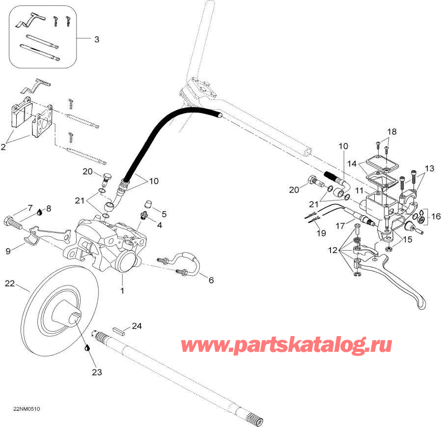 Snowmobiles lynx  - Brake - 