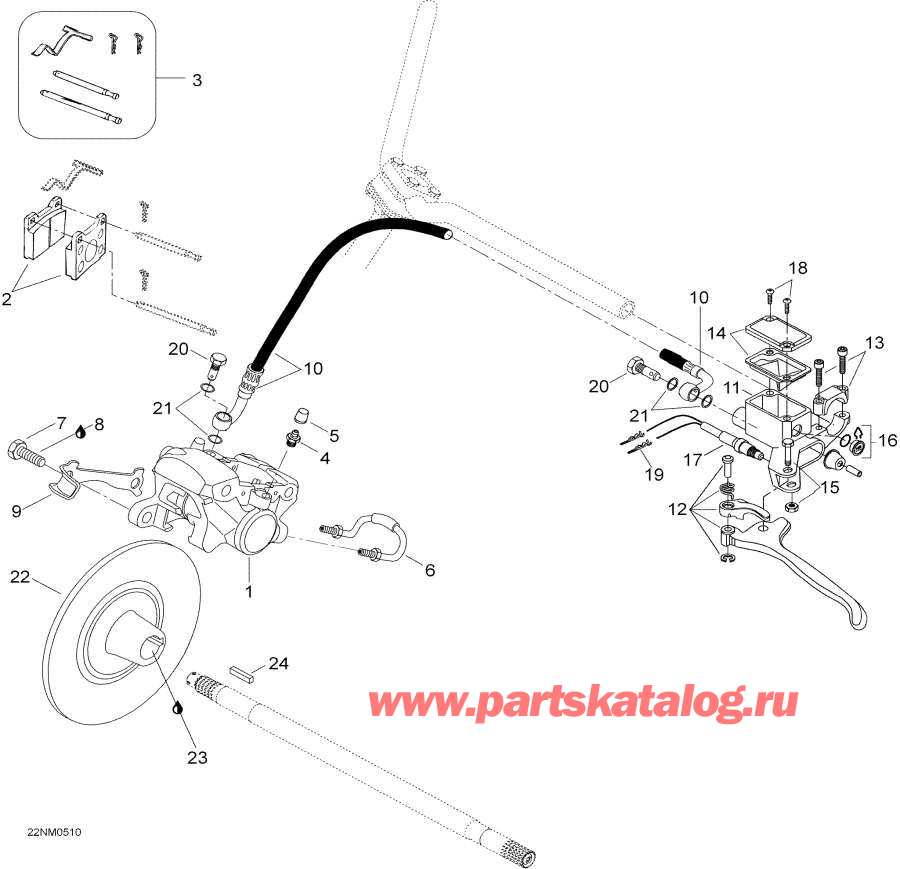 Snow mobile   - Brake - 