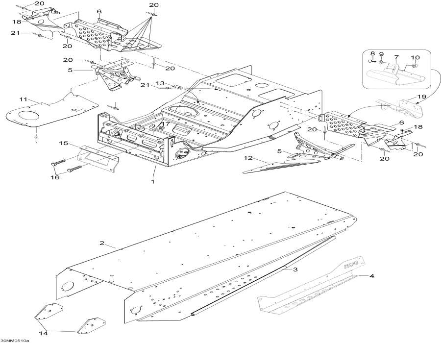Snowmobile Lynx  - Frame