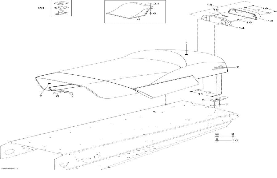 Snowmobile   - Seat