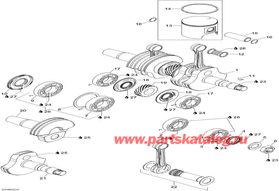  Lynx  -    - Crankshaft And Pistons
