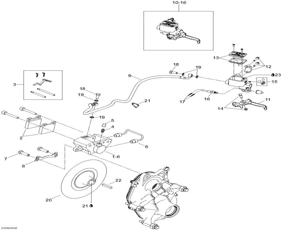 Snow mobile Lynx  -  / Brake