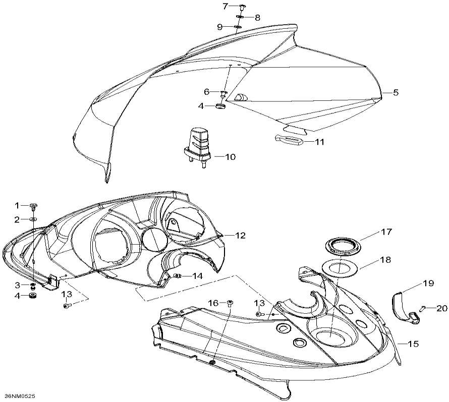 Snowmobiles   - Windshiel  Console - Windshiel And Console
