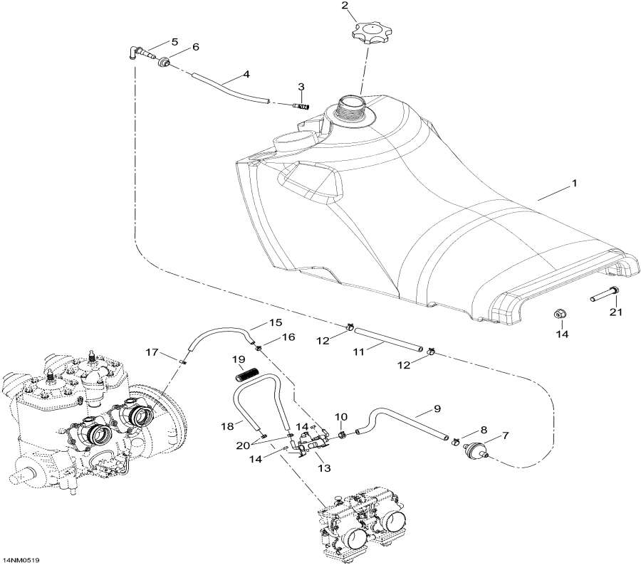 Snow mobile Lynx  -   / Fuel System