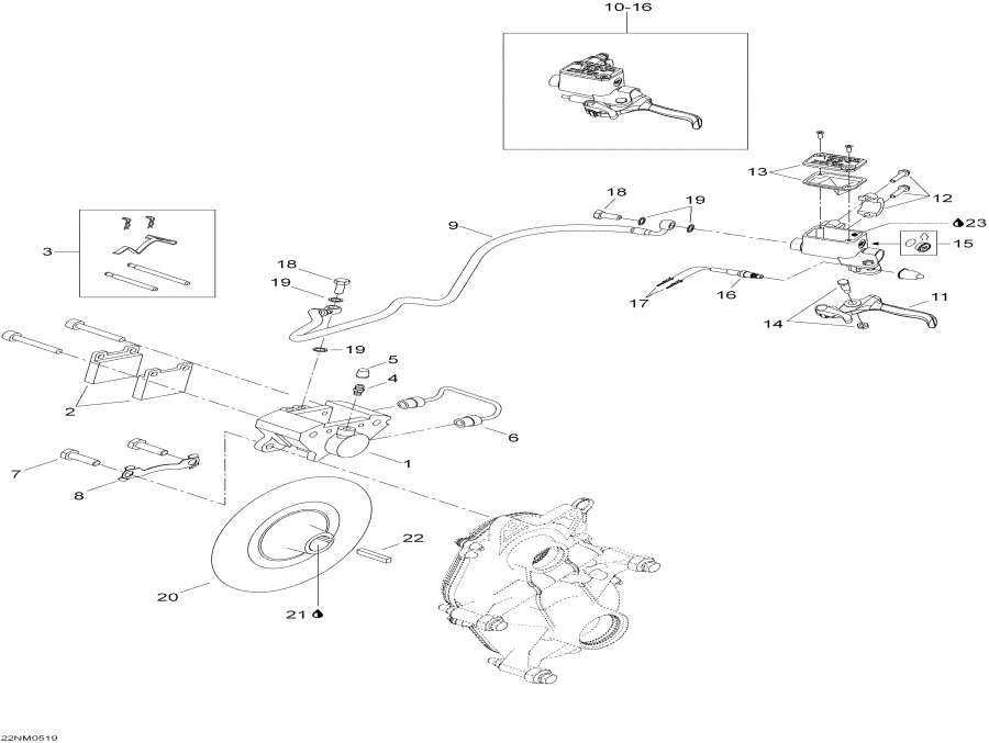 Snowmobiles Lynx  - Brake - 
