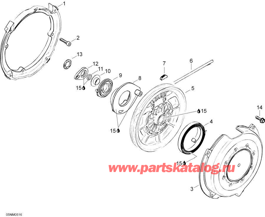Snowmobile lynx  - Rewind ������� / Rewind Starter