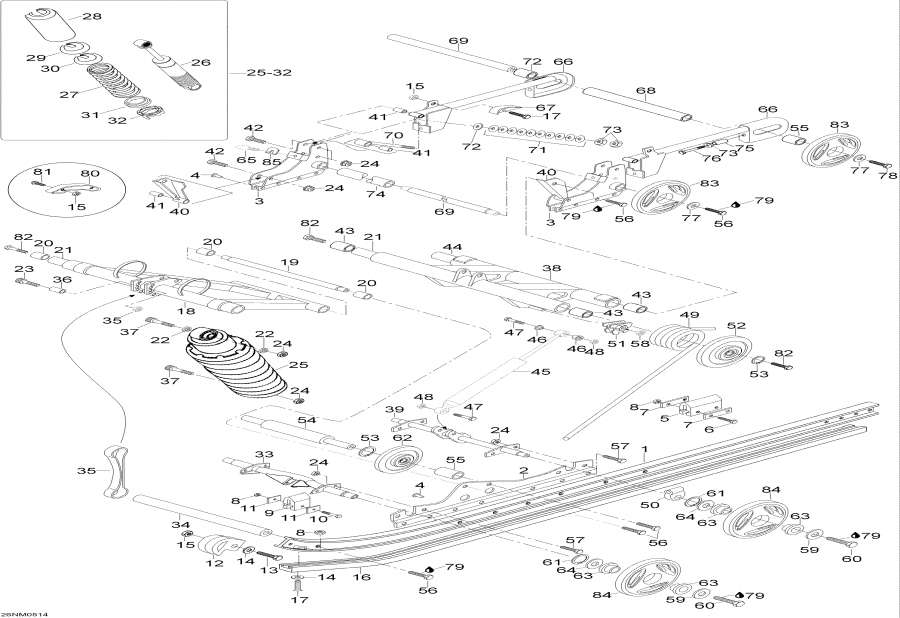 Snowmobiles lynx  -   / Rear Suspension