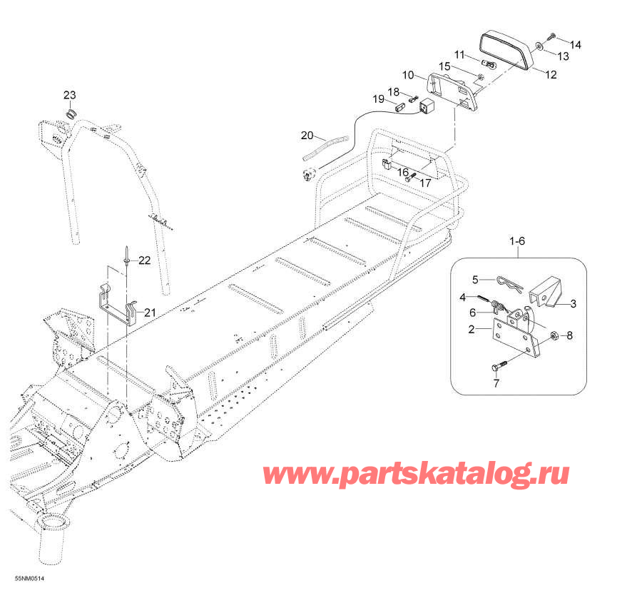 Snow mobile Lynx  -   Components