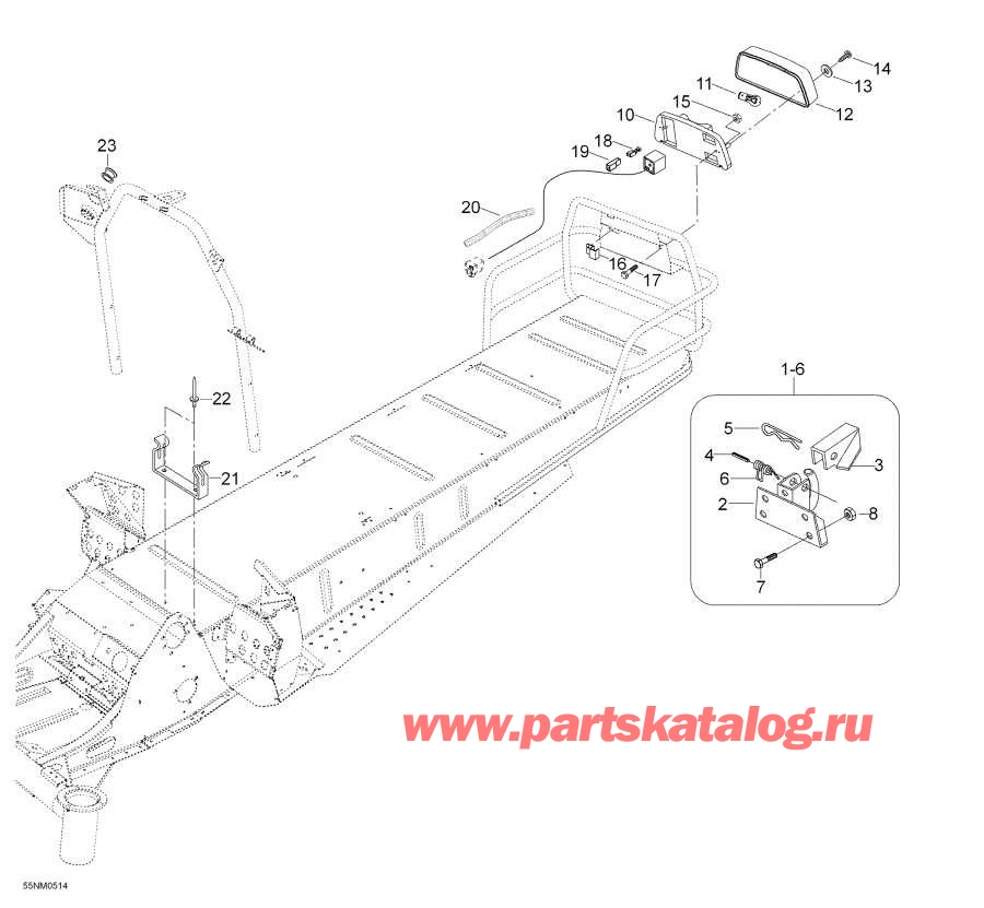 Snowmobile lynx  - Frame And Components /   Components