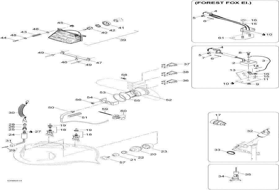 Snow mobile lynx  - ��������� Acessories