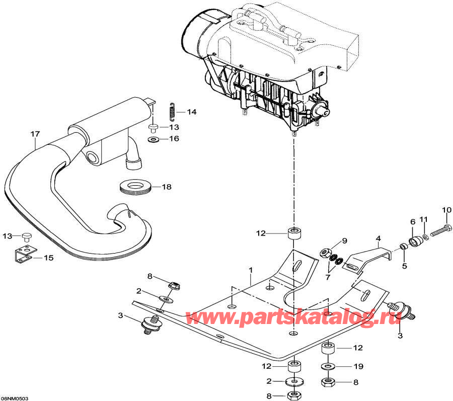 Snowmobile �����  - Engine And Engine Support, 5900fce / ��������� � ��������� S����port, 5900fce