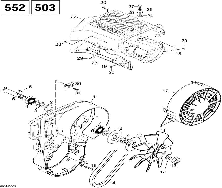 Snowmobile Lynx  - Fan, 5900fce / Fan, 5900fce