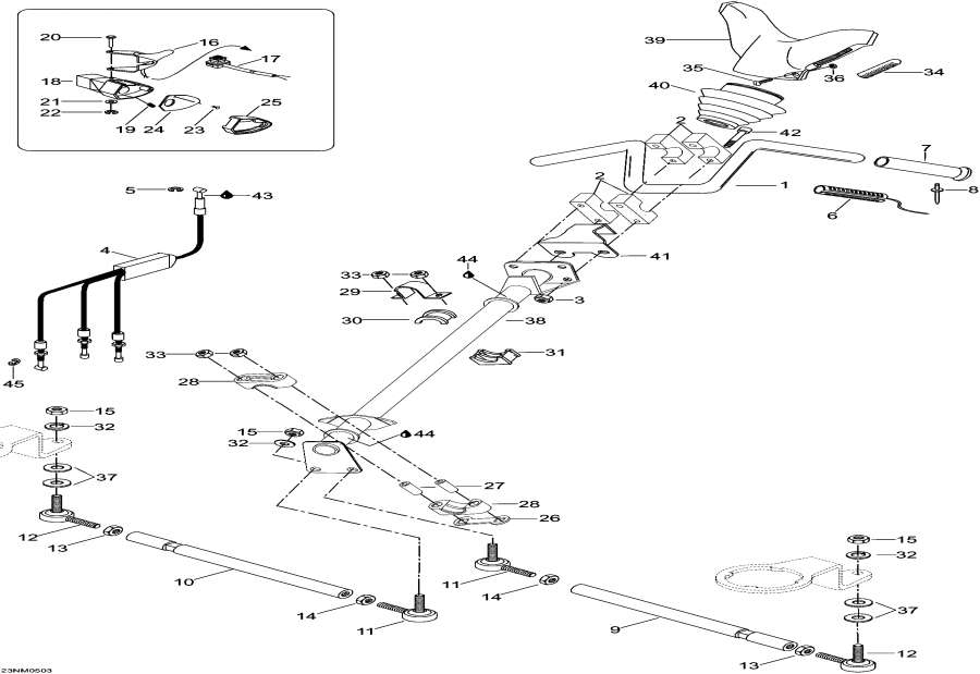 Snowmobile   - Steering System, 5900fce -   System, 5900fce