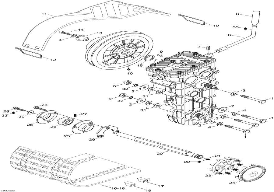 Snowmobile   - Drive System, 5900fce - Drive System, 5900fce