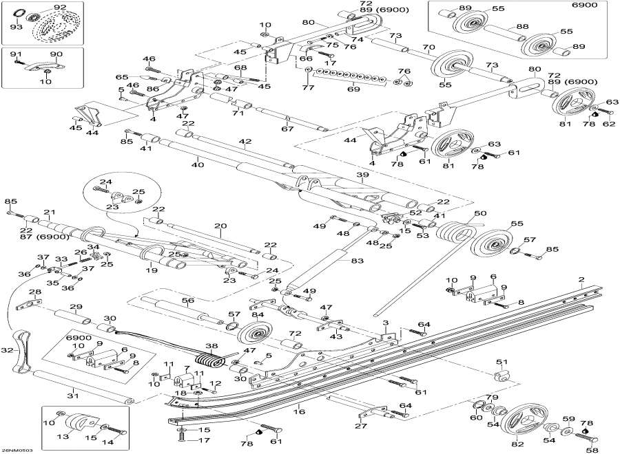 �������� lynx  - ������ ��������, 5900fce / Rear Suspension, 5900fce