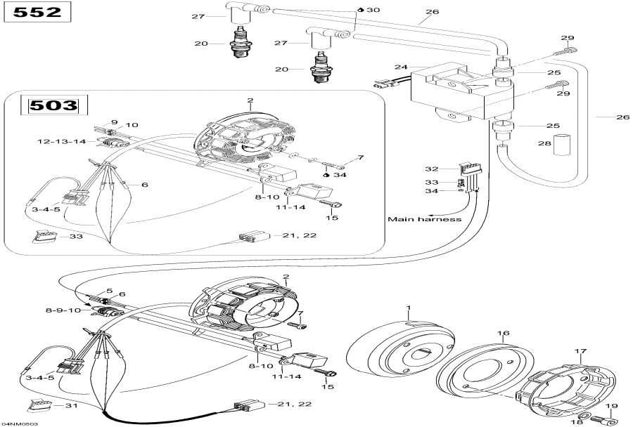 Snowmobile lynx  - , 6900 - Magneto, 6900