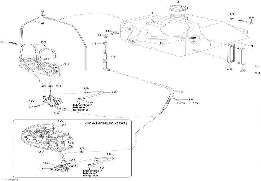 Snowmobiles lynx  - Fuel System -  