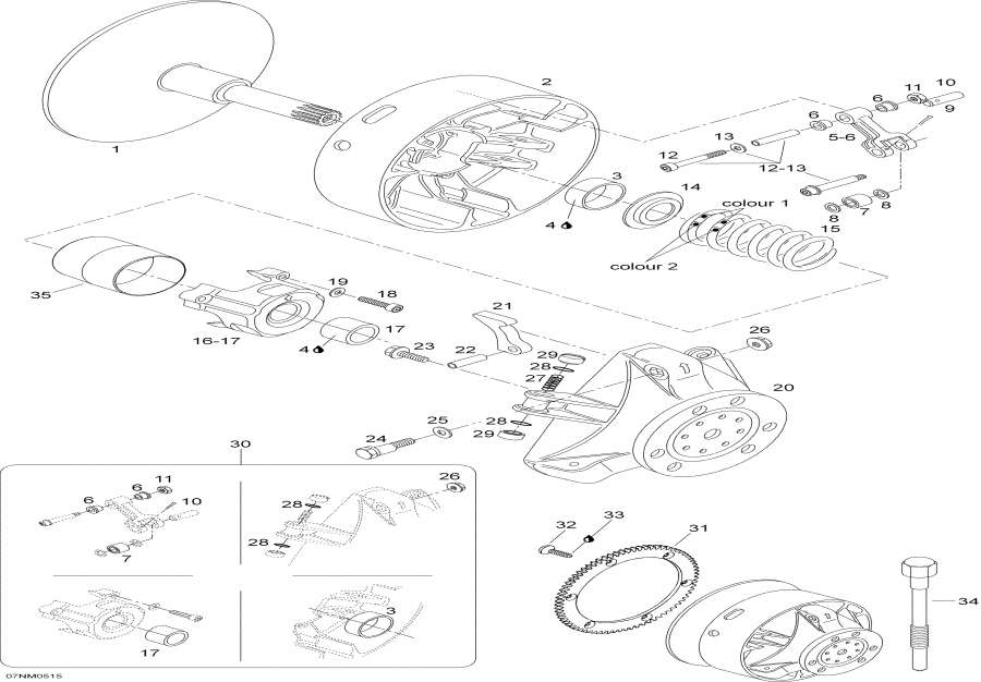 Snow mobile   -   - Drive Pulley