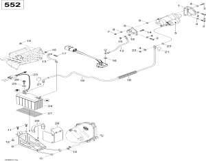 10- Battery  , 550 (10- Battery And Starter, 550)